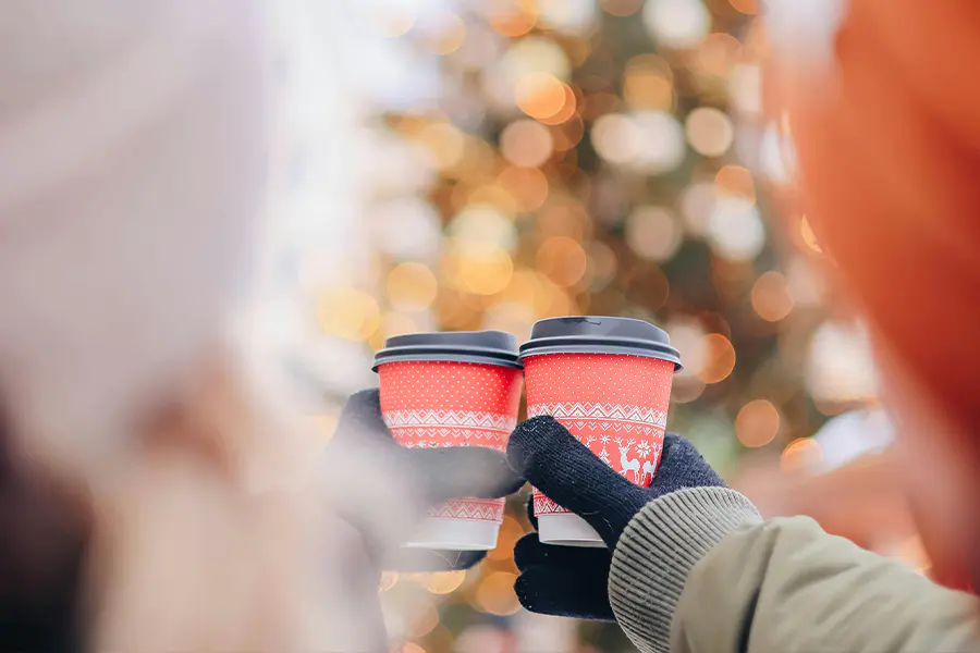 Kerst papieren bekers